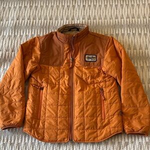 Howler Brothers Kids Puffer Jacket in Vibrant Orange